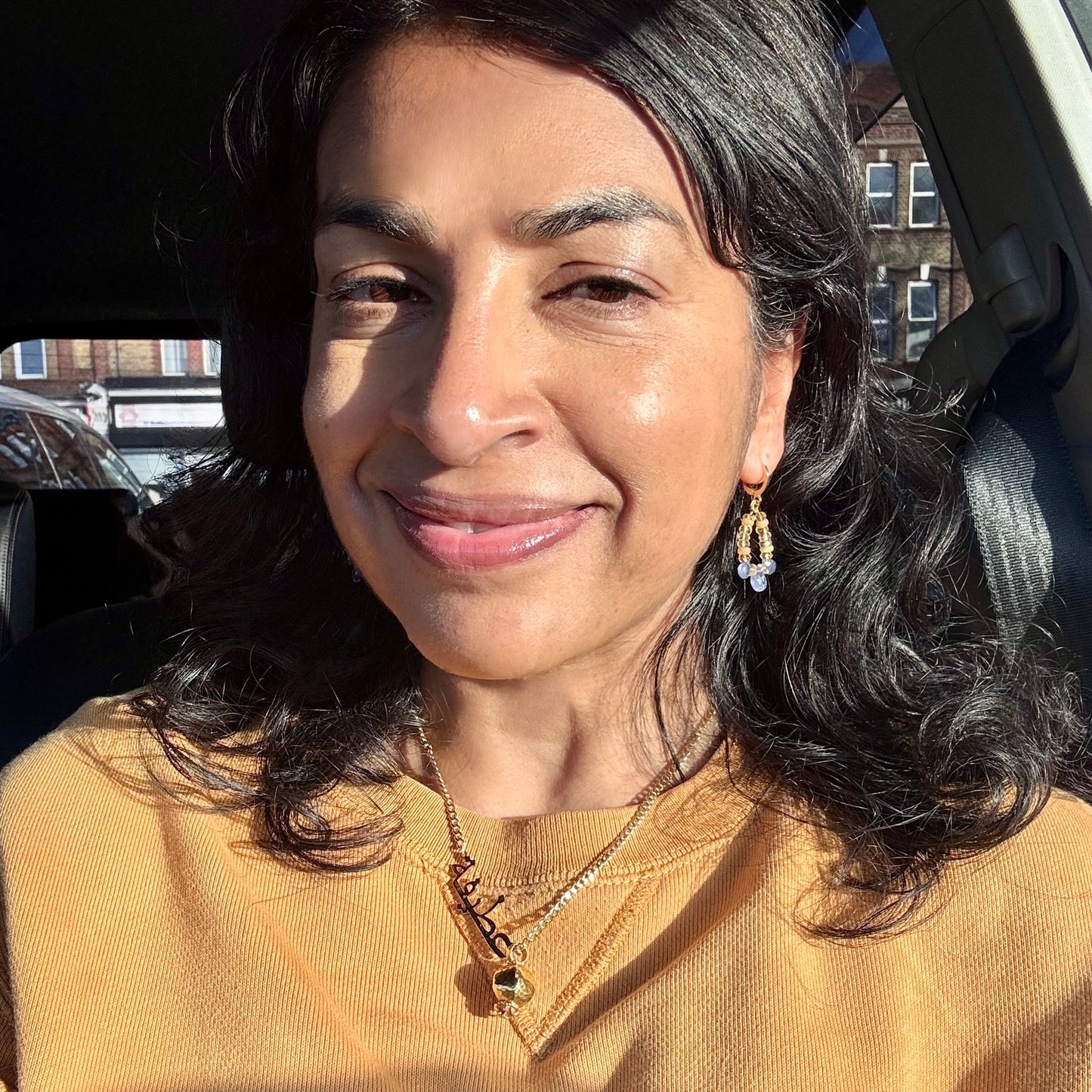 'Celestial' Citrine and Tanzanite Earrings