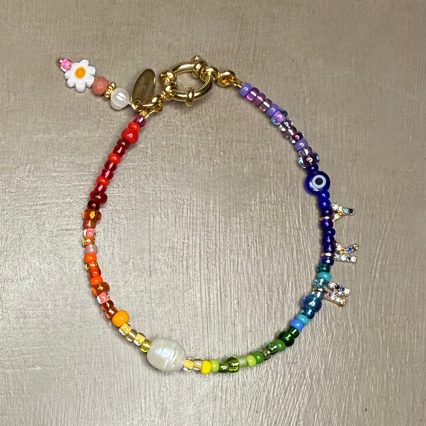 Rainbow Pearl Bracelet