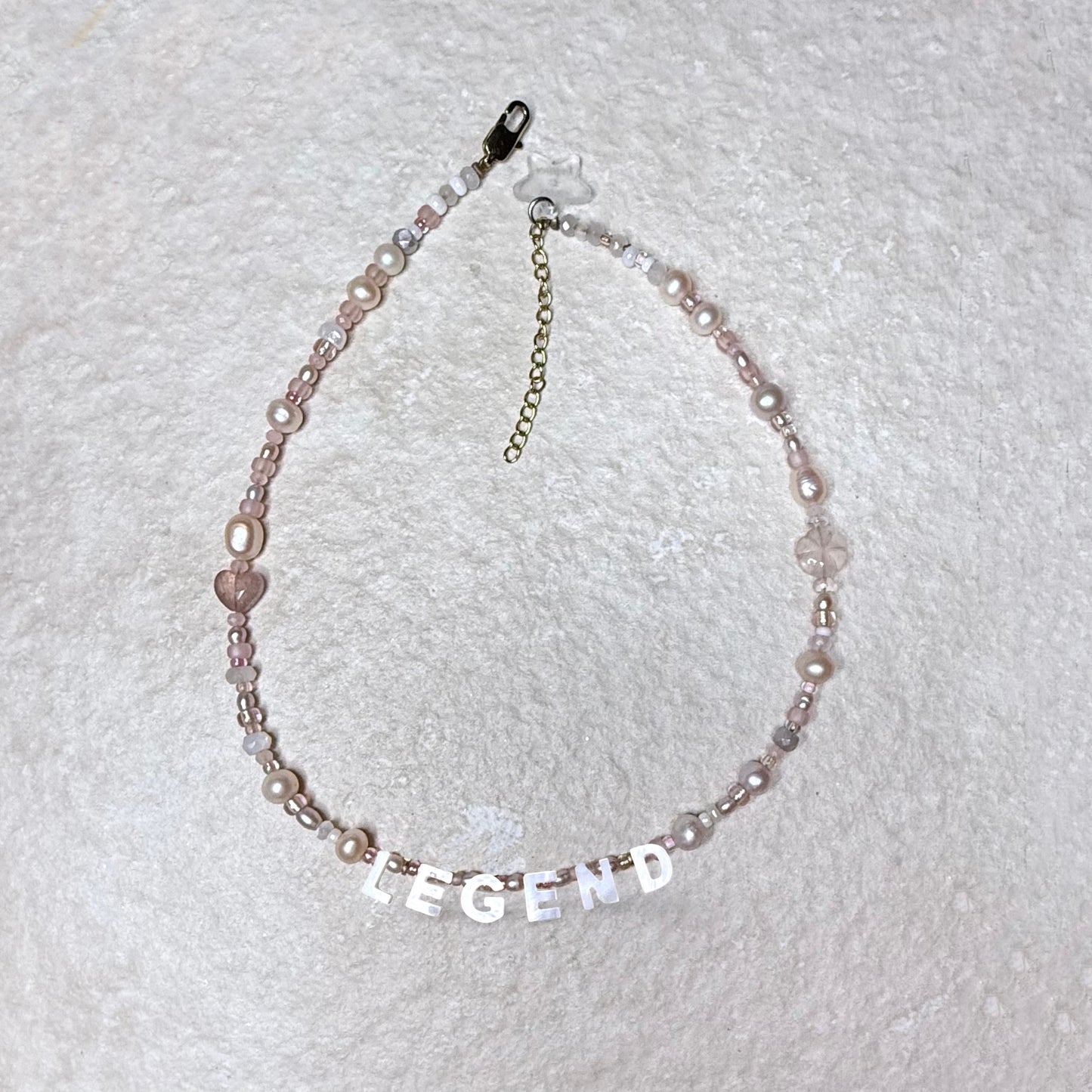 LEGEND Pearl, Moonstone & Rose Quartz Necklace | CLARKE PALMER