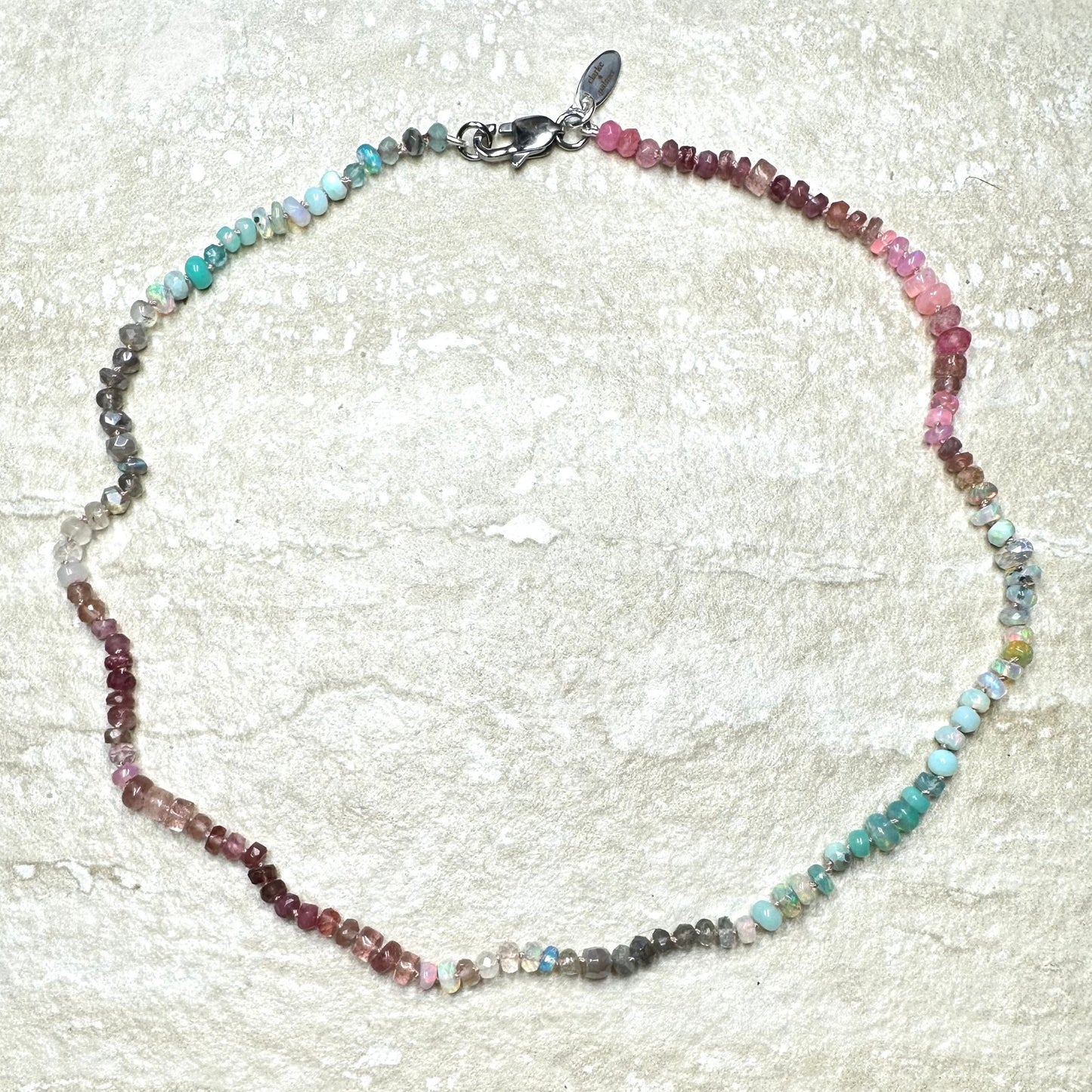 Heavenly Love Gemstone Ombré Necklace