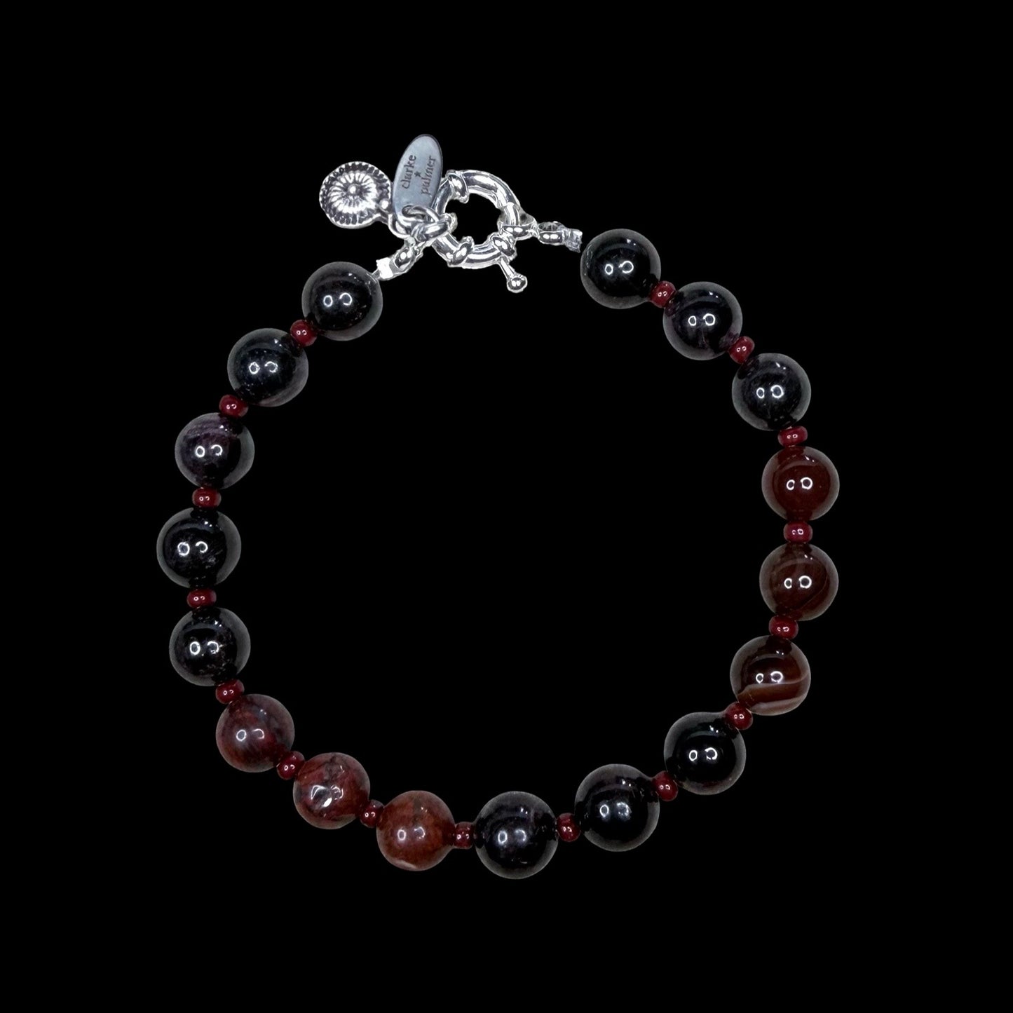 Chakra Energy Bracelet | 8mm Gemstone Stones | Handmade UK | Clarke Palmer