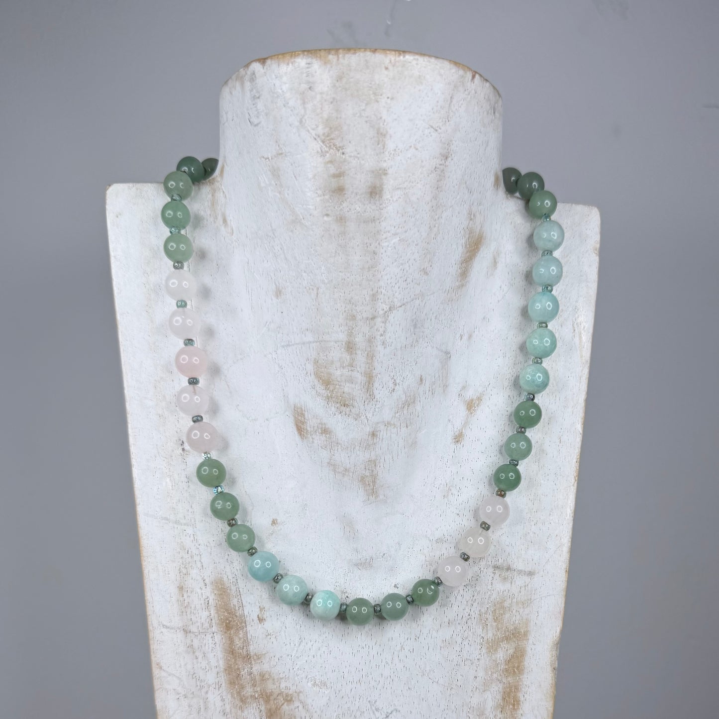 Chakra Energy Necklace | 8mm Natural Stones | Handmade London | Clarke Palmer