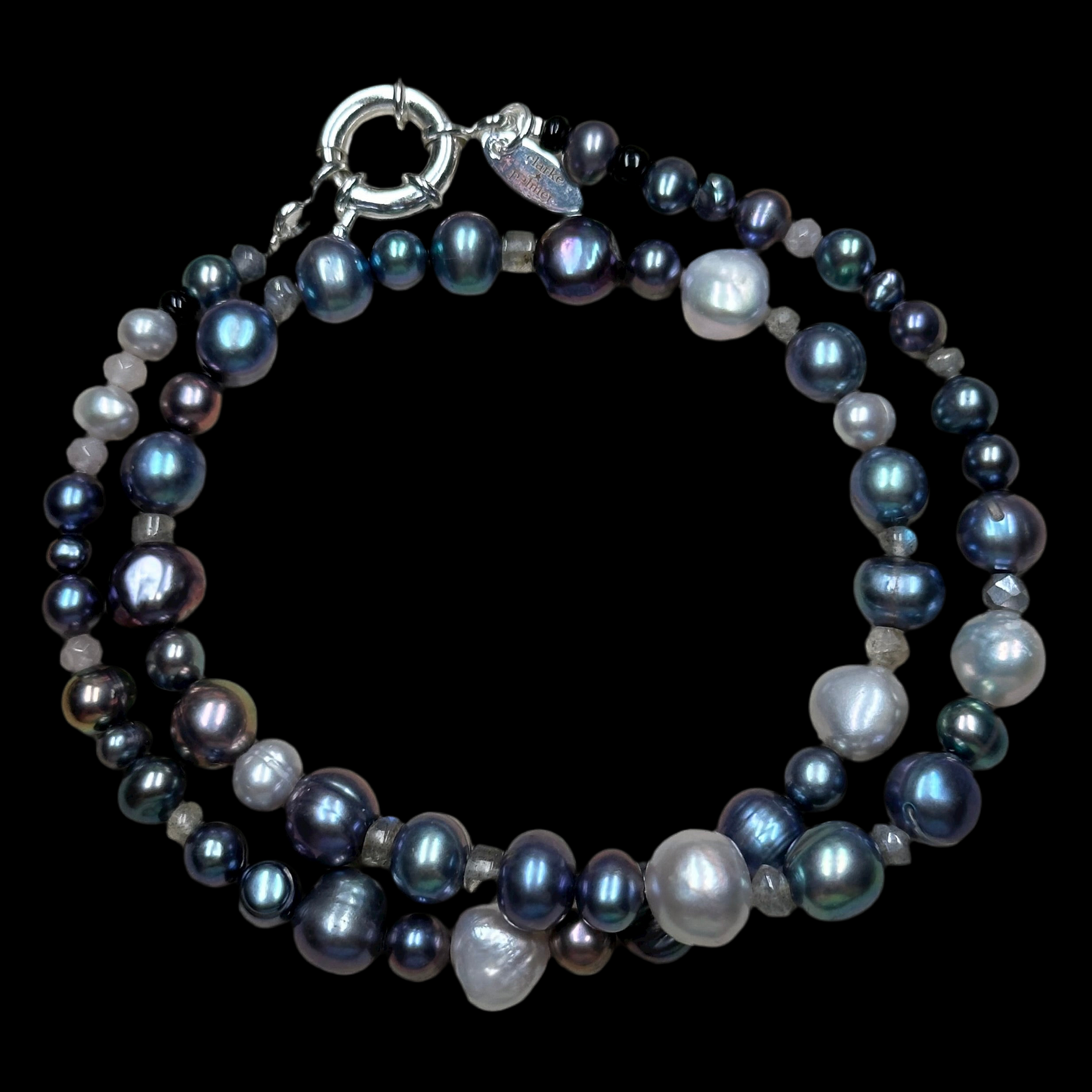 Black & Gray Pearl Necklace