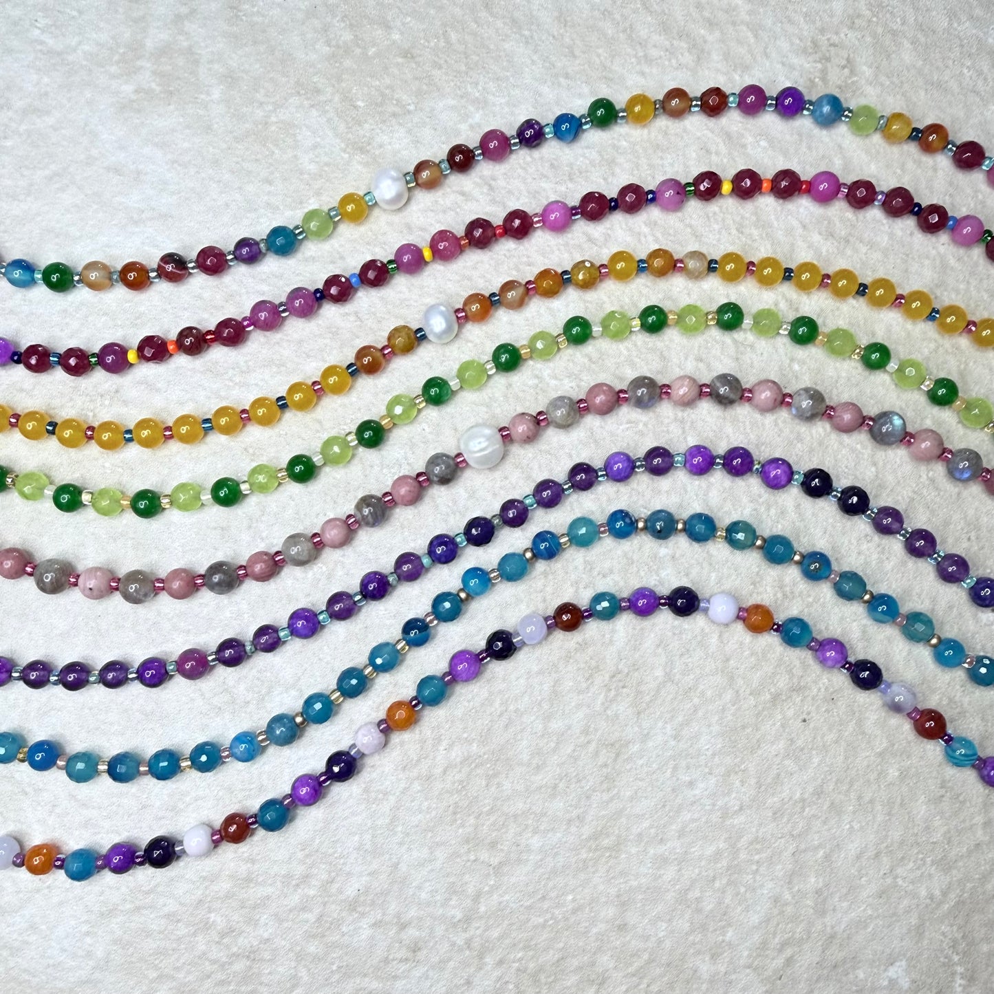 Candy Energy Strand Necklace |
Gemstone | Gold or Silver Vermeil | Clarke Palmer