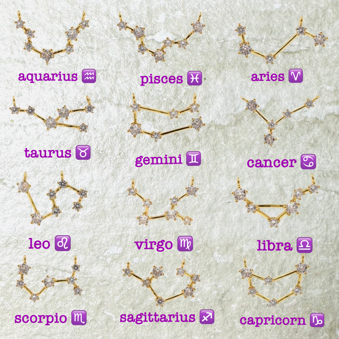 Constellation Star Sign Bracelet | Gold Vermeil Charms, Pearl | Clarke Palmer