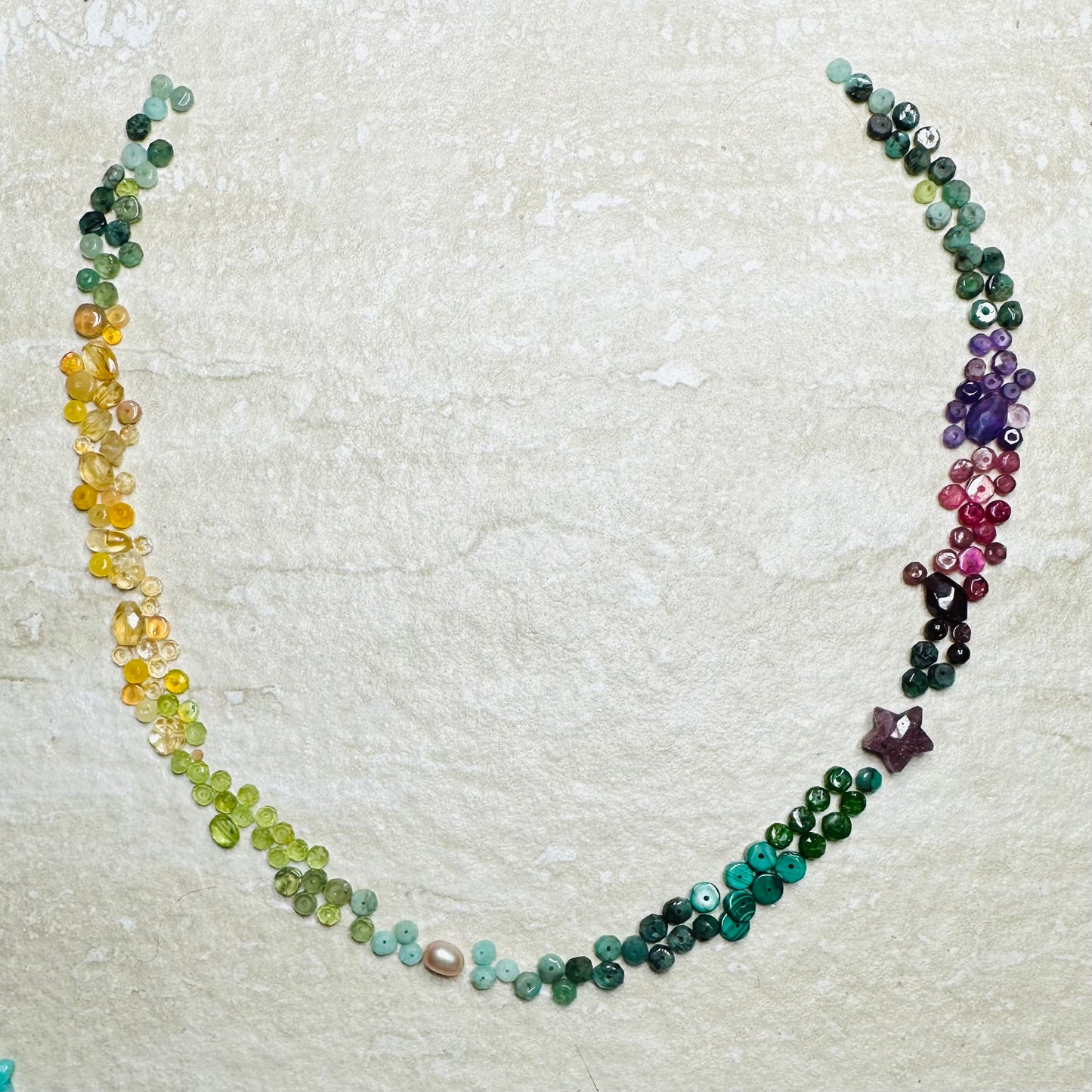 ‘Eden’ Ombré Gemstone Bespoke Necklace