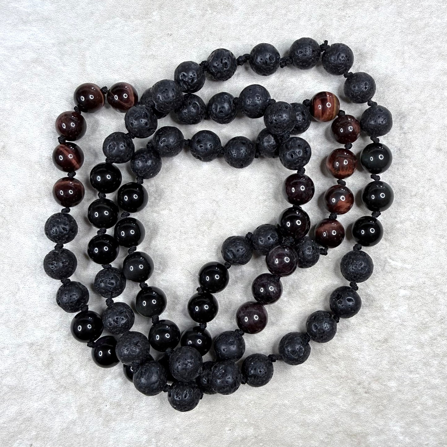 Discipline Energy Strand Necklace - 76cm | Hand-Knotted Gemstone | Clarke Palmer