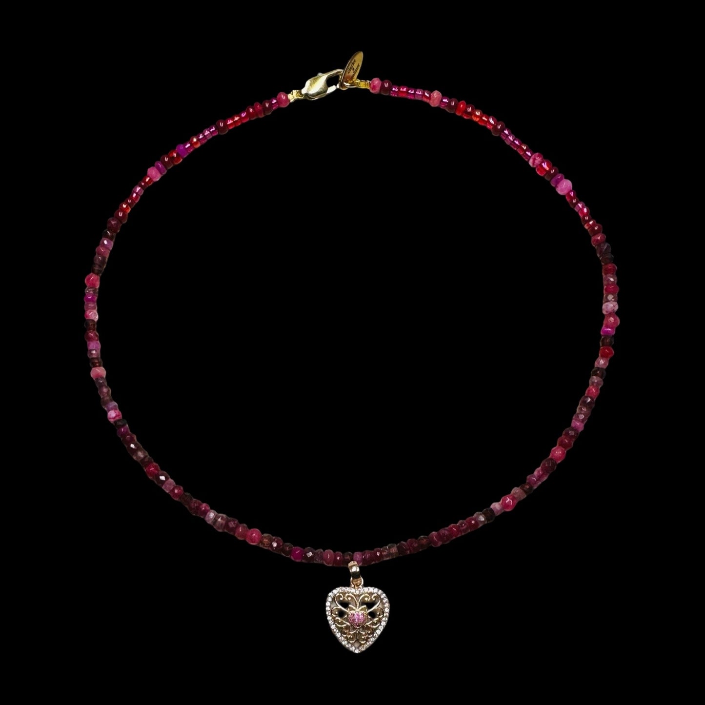 Ruby, Garnet & Tourmaline Necklace