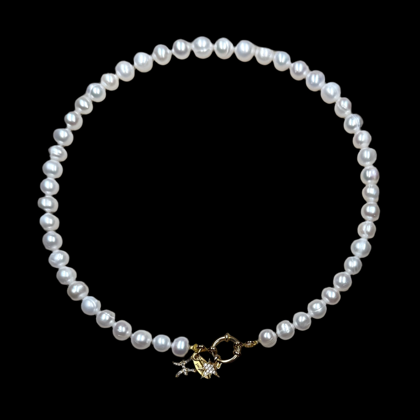 Freshwater Pearl Charm Necklace