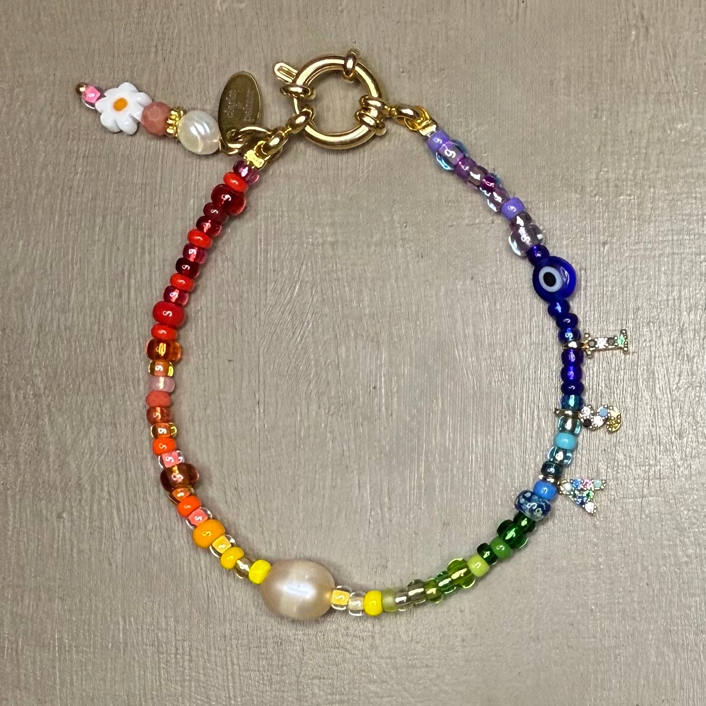 Rainbow Pearl Bracelet