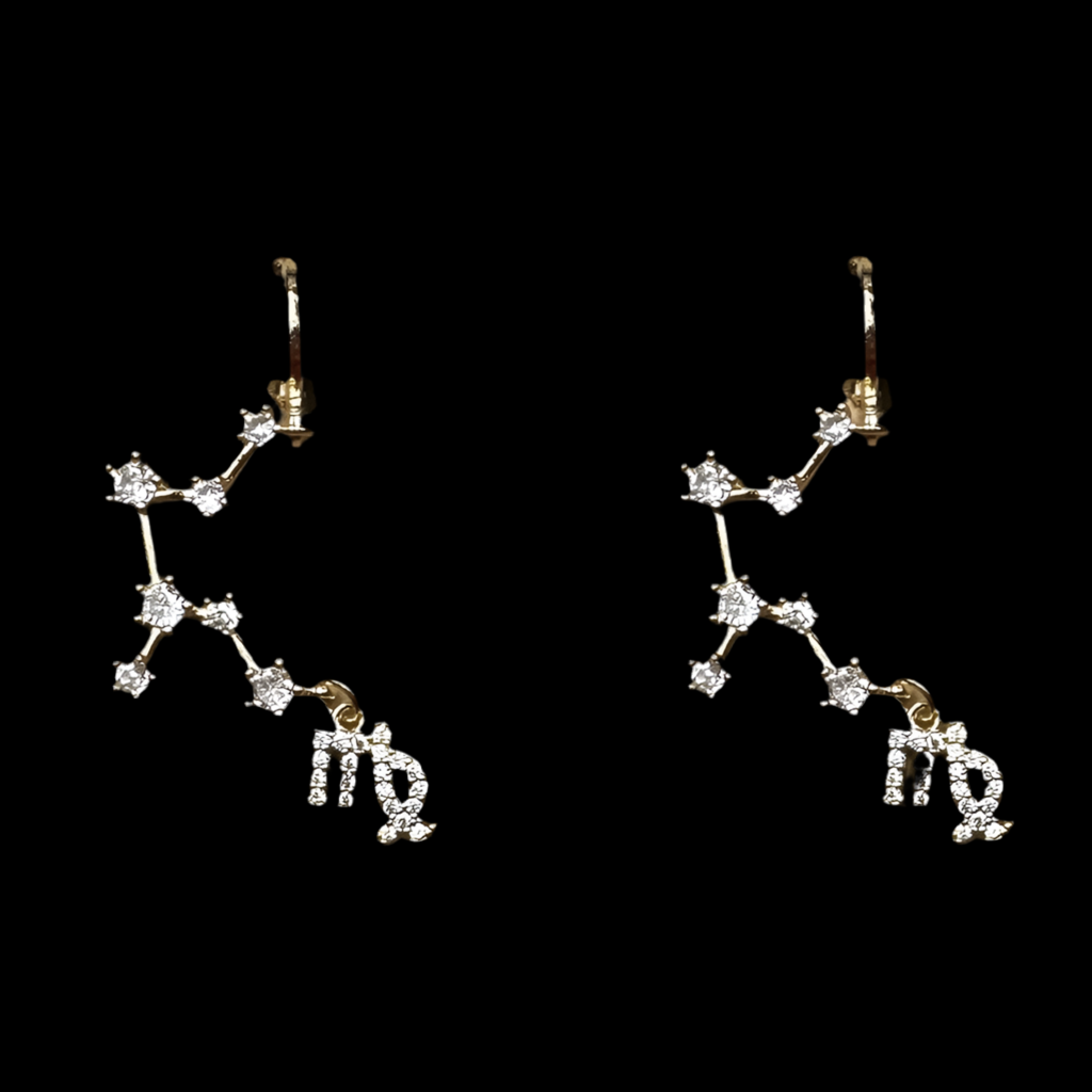 Constellation Horoscope Charm Earrings