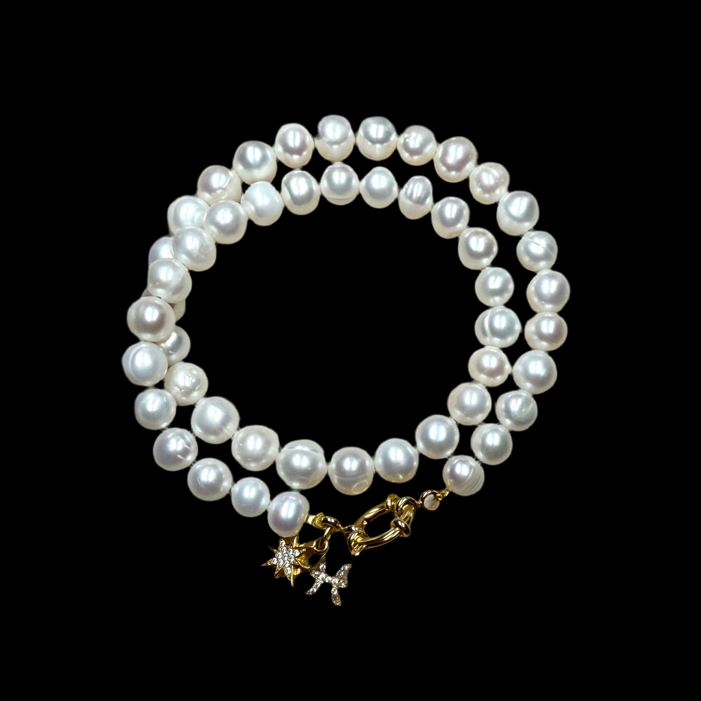 Freshwater Pearl Charm Necklace