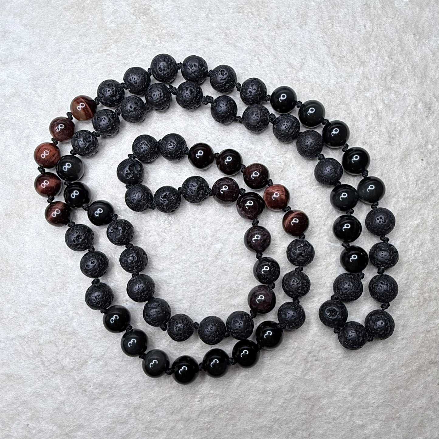 Discipline Energy Strand Necklace - 76cm | Hand-Knotted Gemstone | Clarke Palmer