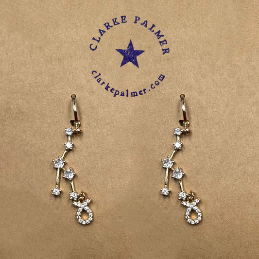Constellation Horoscope Charm Earrings