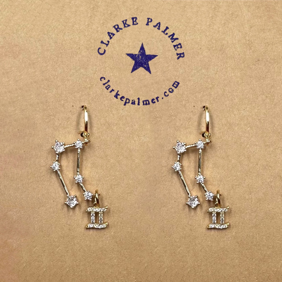 Constellation Horoscope Charm Earrings