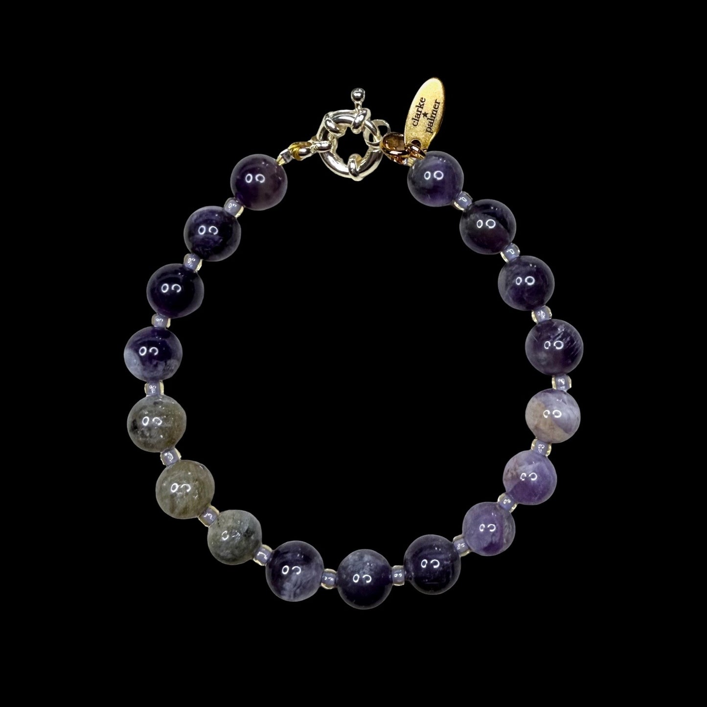 Chakra Energy Bracelet | 8mm Gemstone Stones | Handmade UK | Clarke Palmer