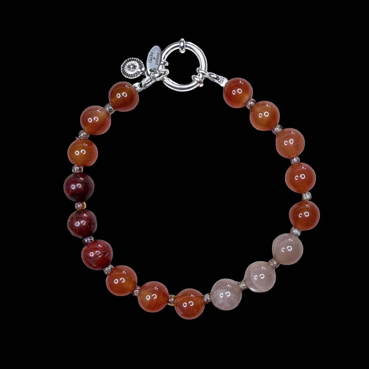 Chakra Energy Bracelet | 8mm Gemstone Stones | Handmade UK | Clarke Palmer
