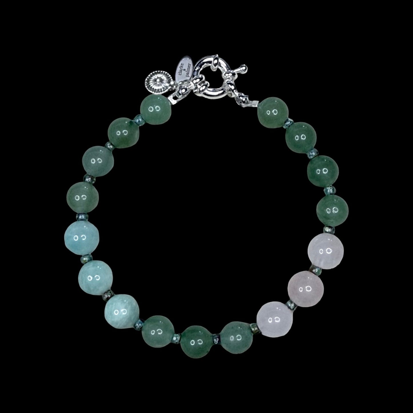 Chakra Energy Bracelet | 8mm Gemstone Stones | Handmade UK | Clarke Palmer