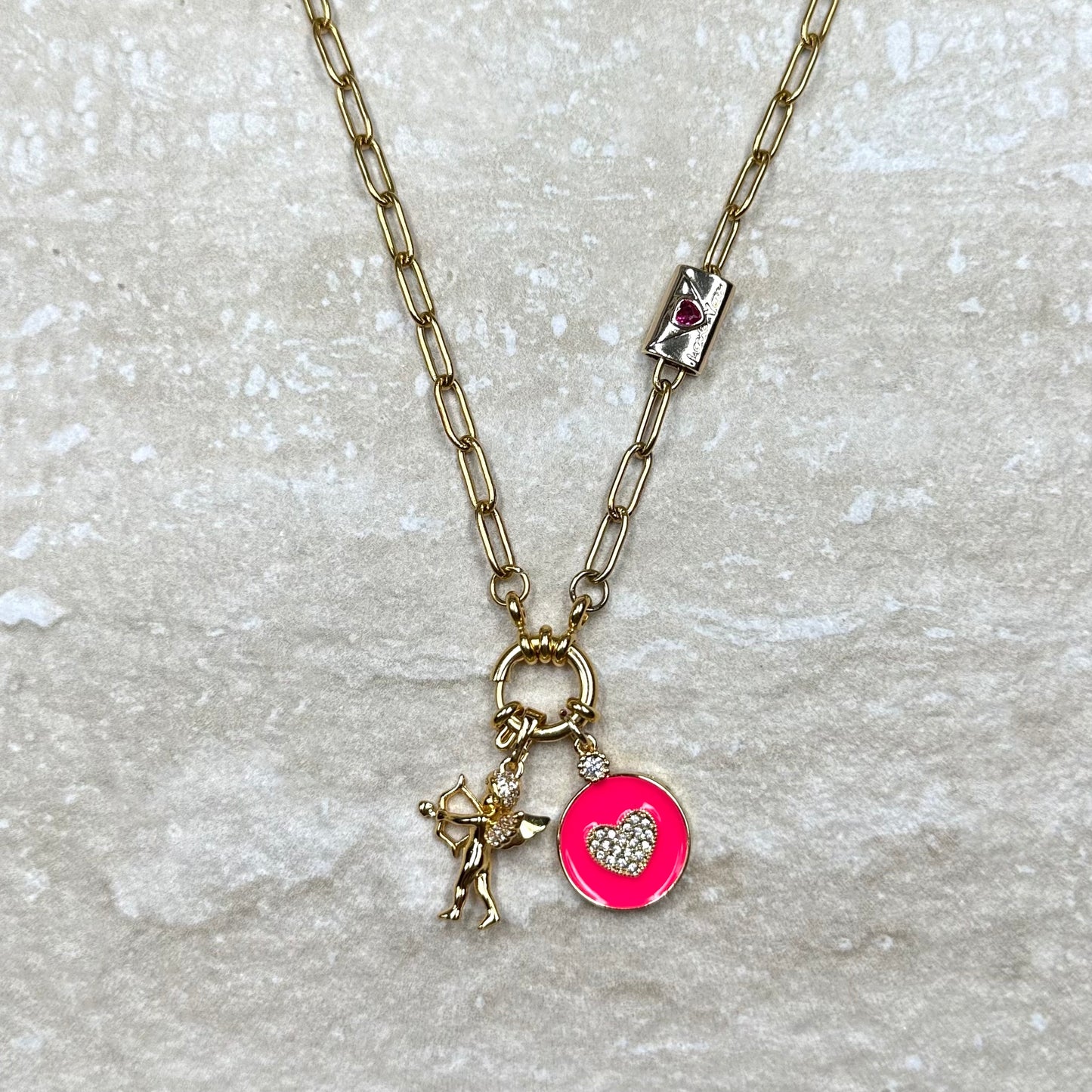 Gold Vermeil Charm Necklace