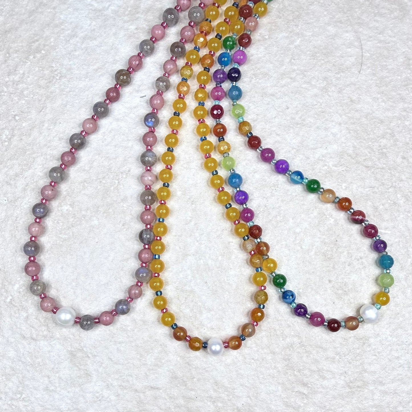 Candy Energy Strand Necklace |
Gemstone | Gold or Silver Vermeil | Clarke Palmer