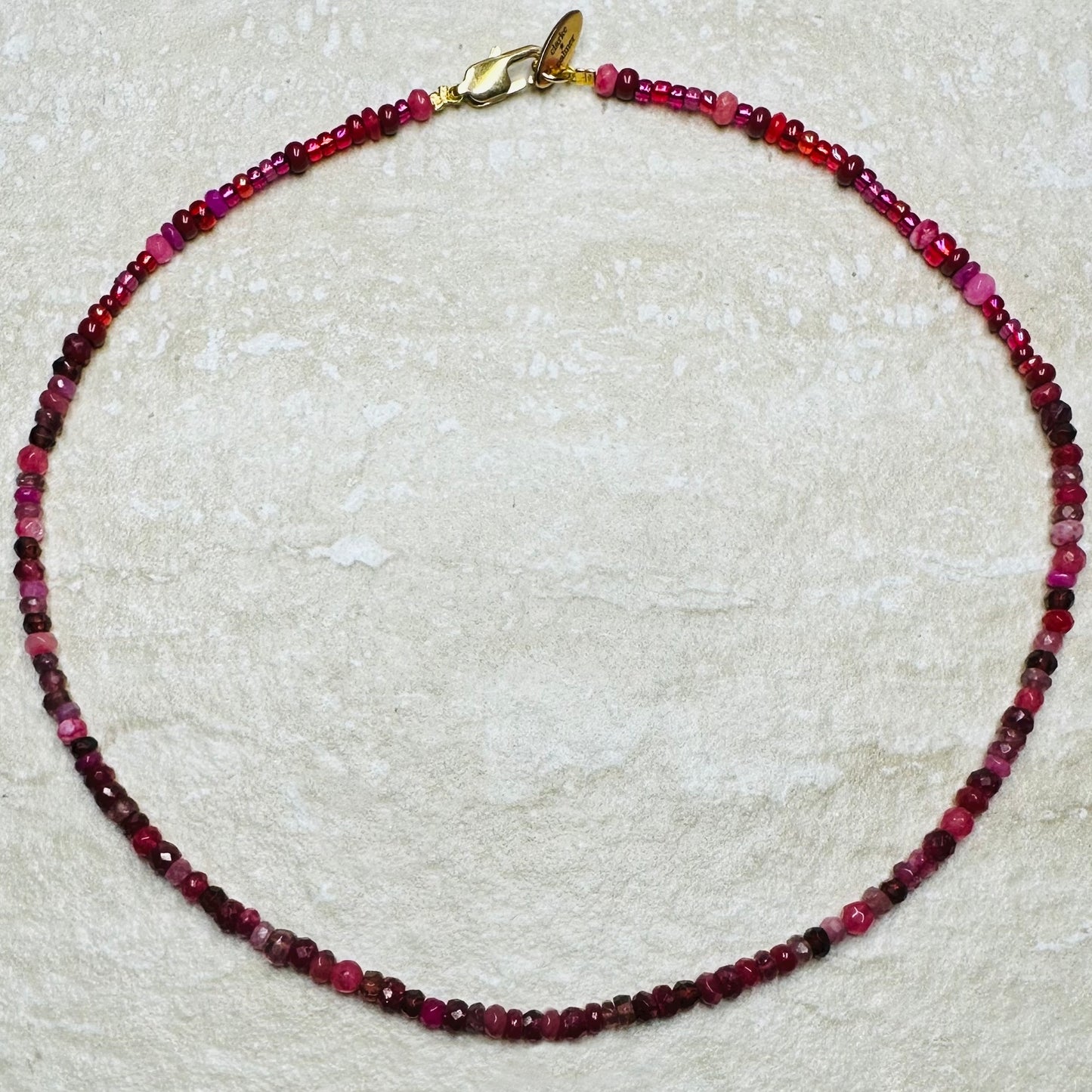 Ruby, Garnet & Tourmaline Necklace