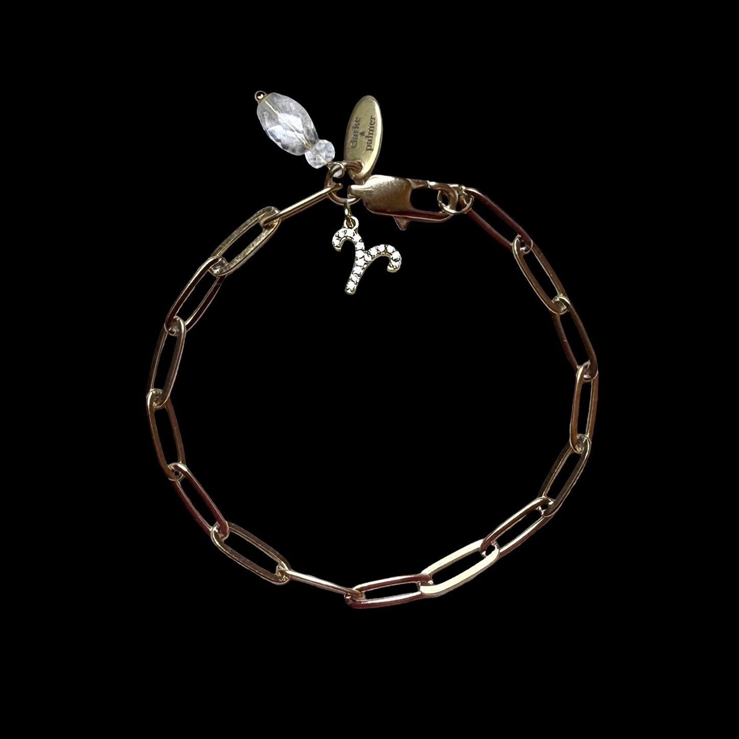 Star Sign & Birthstone Bracelet | Gold Vermeil Gemstone | CLARKE PALMER