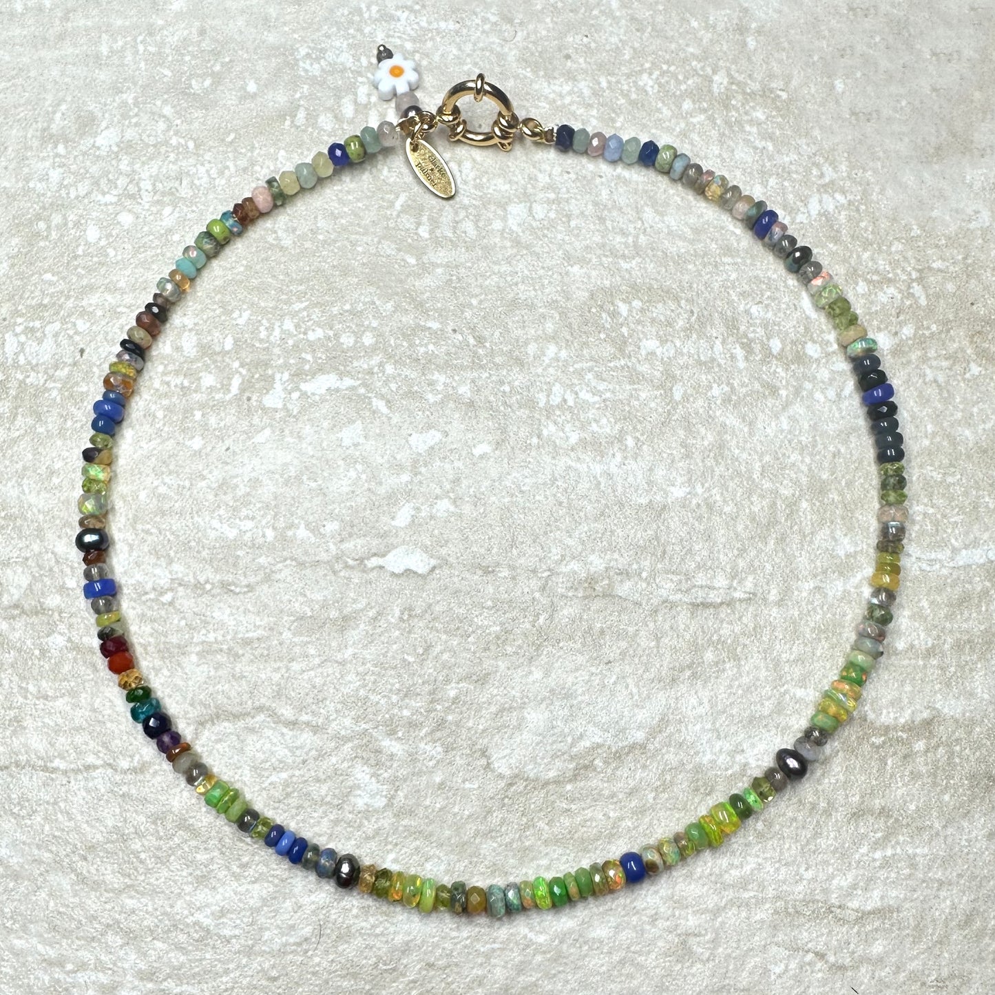 Neon Fantasy Ethiopian Opal Necklace