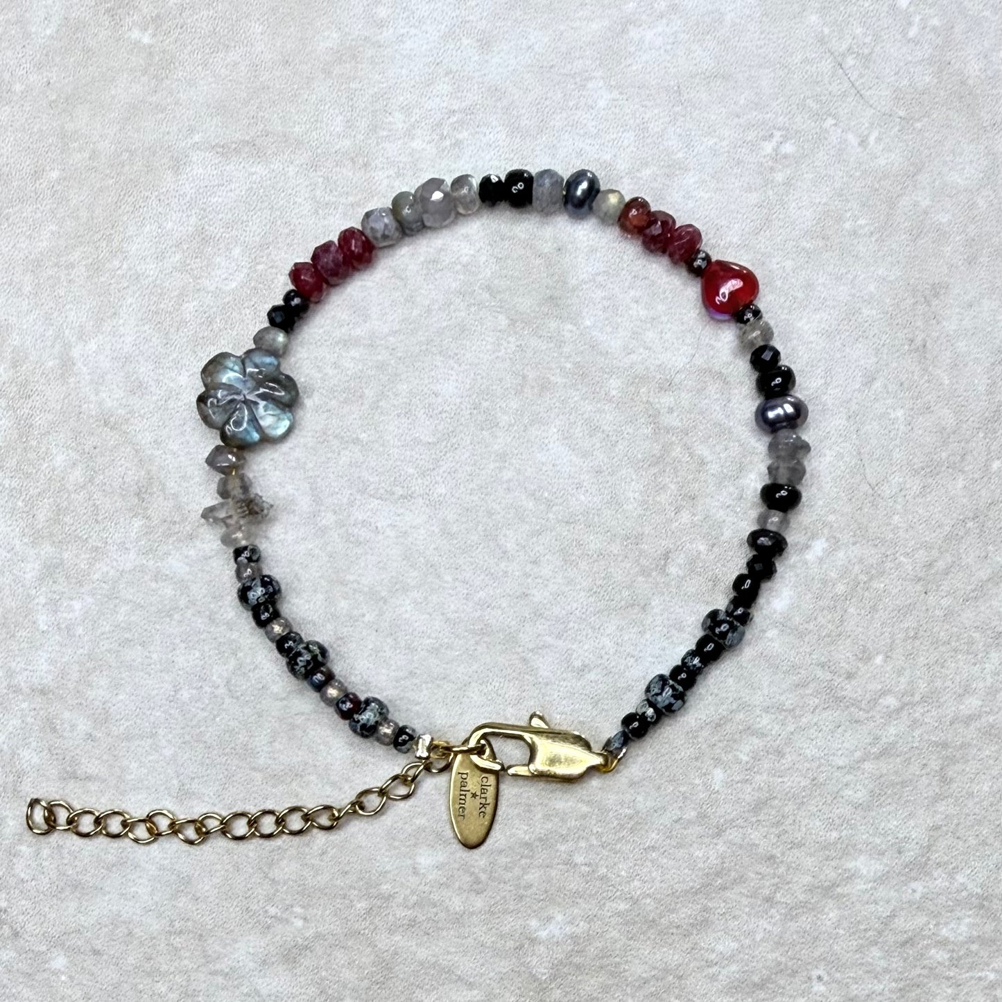 Chain of Hope ‘Wear Your Heart’ Heart-Hope Bracelet | Handmade Gemstone Bracelet | CLARKE PALMER