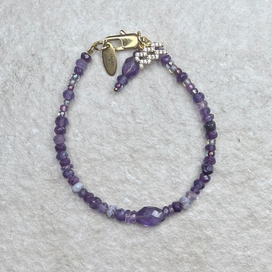 Star Sign & Birthstone Bracelet - Atelier Gem Edition - Gemstone - Gold Vermeil Pavé - CLARKE PALMER