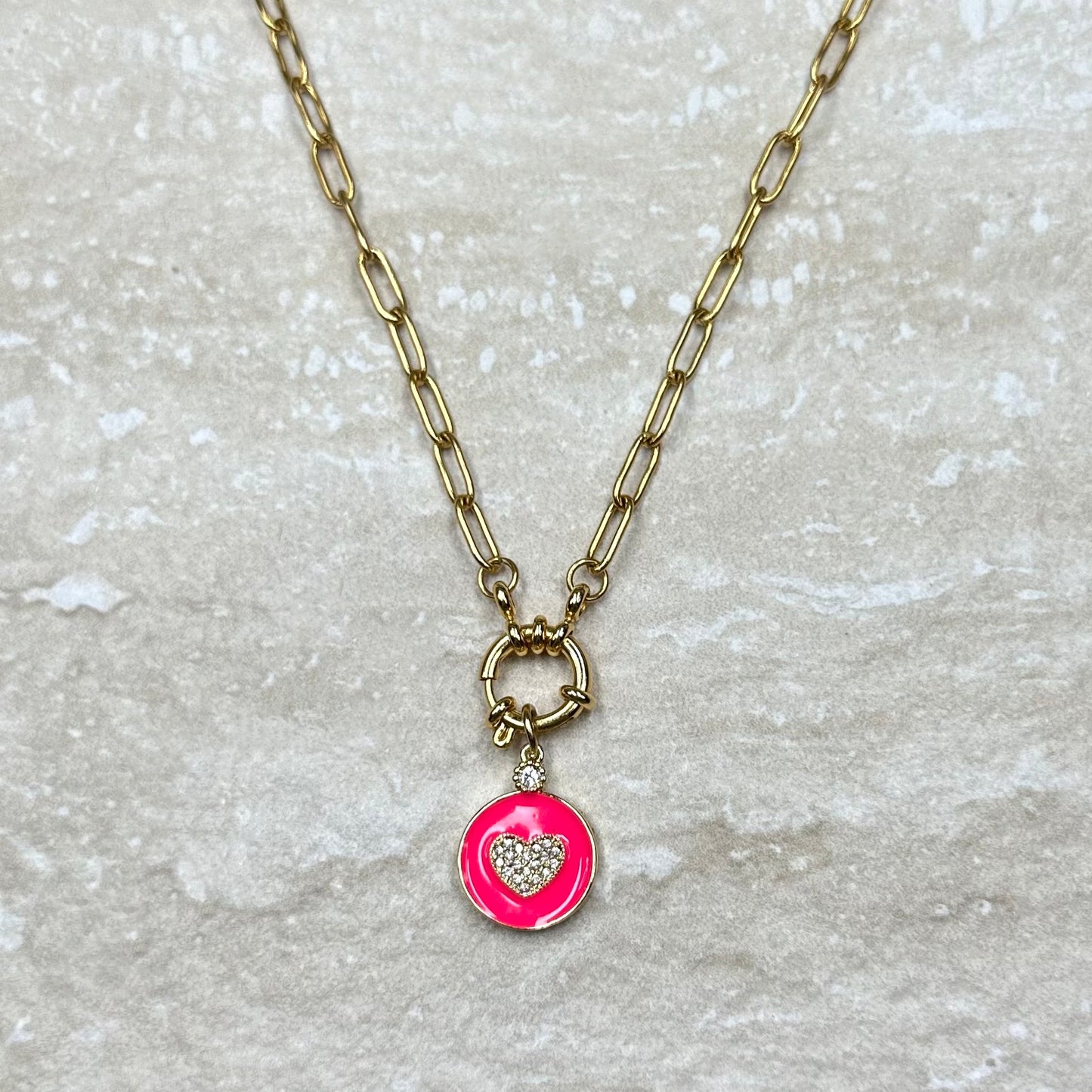 Gold Vermeil Charm Necklace