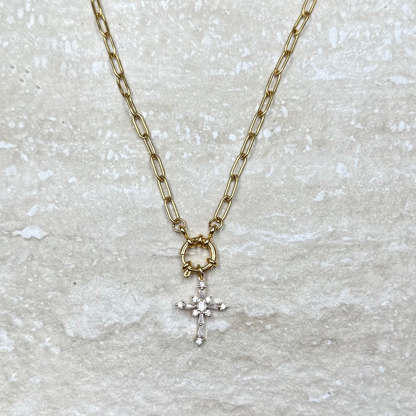 Gold Vermeil Charm Necklace