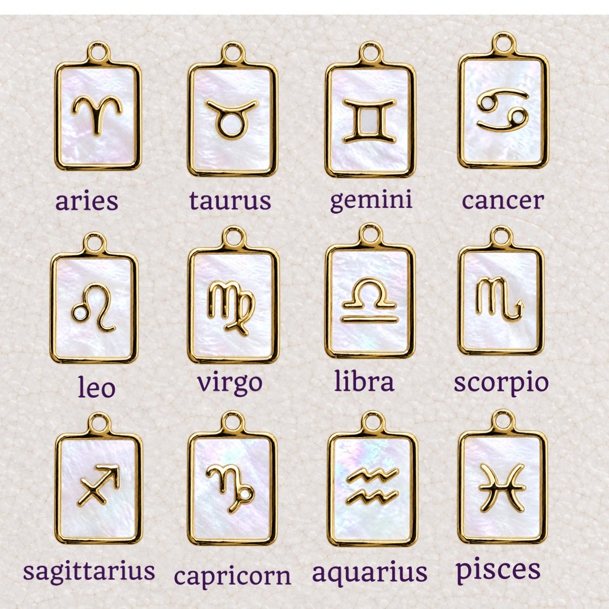 Star Sign & Birthstone Necklace | Gold Vermeil Gemstone | CLARKE PALMER