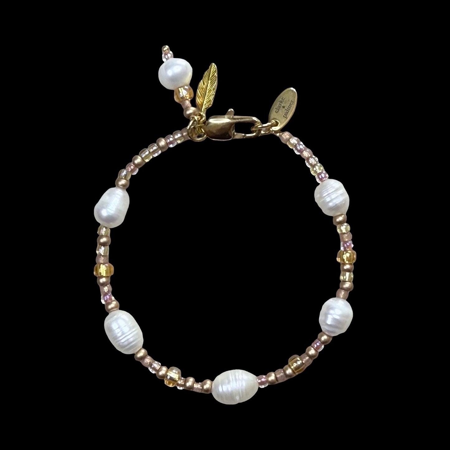 LUSTRE Bracelet - Freshwater Pearl,  Miyuki Bead - Handmade - CLARKE PALMER