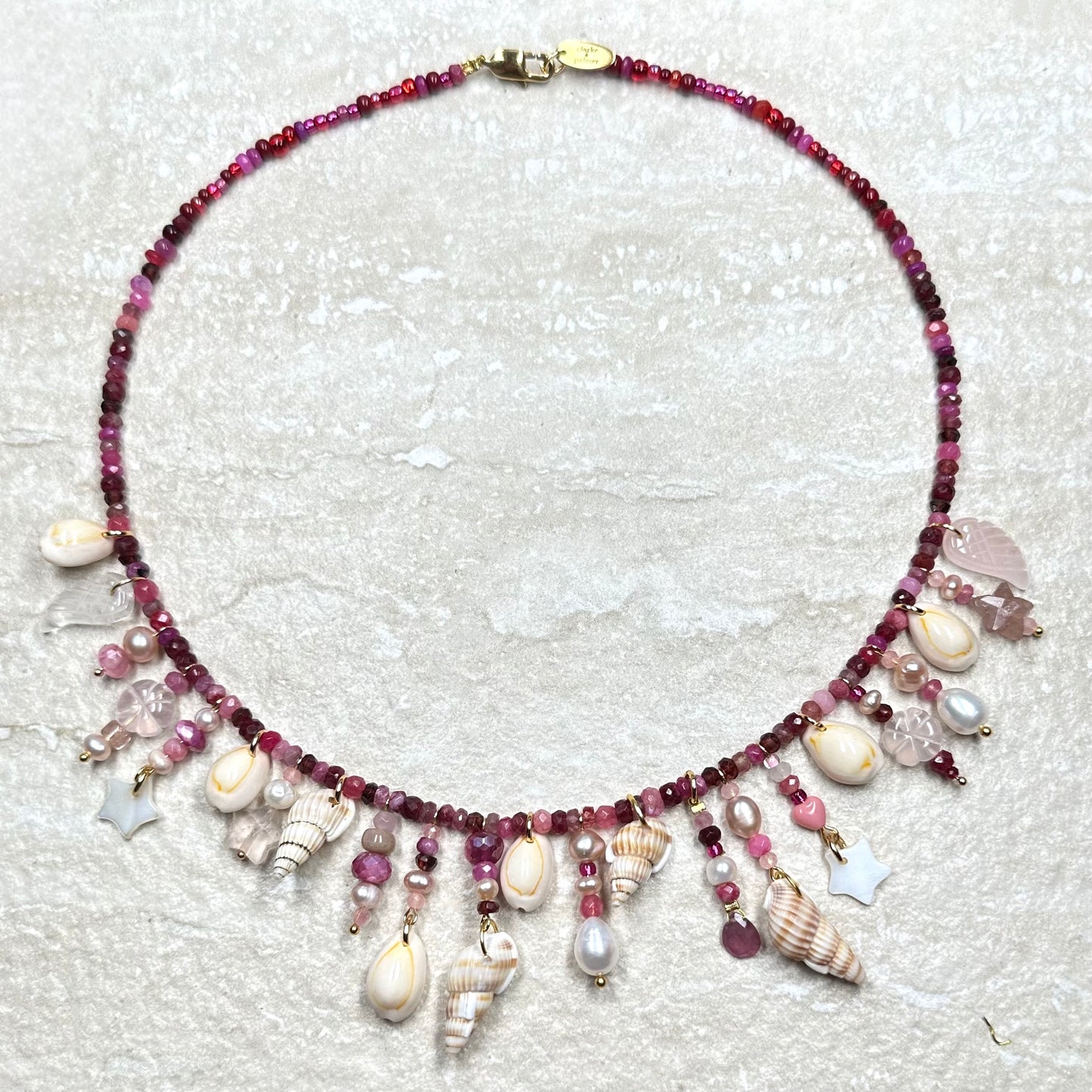 Ruby Treasure Beach Necklace