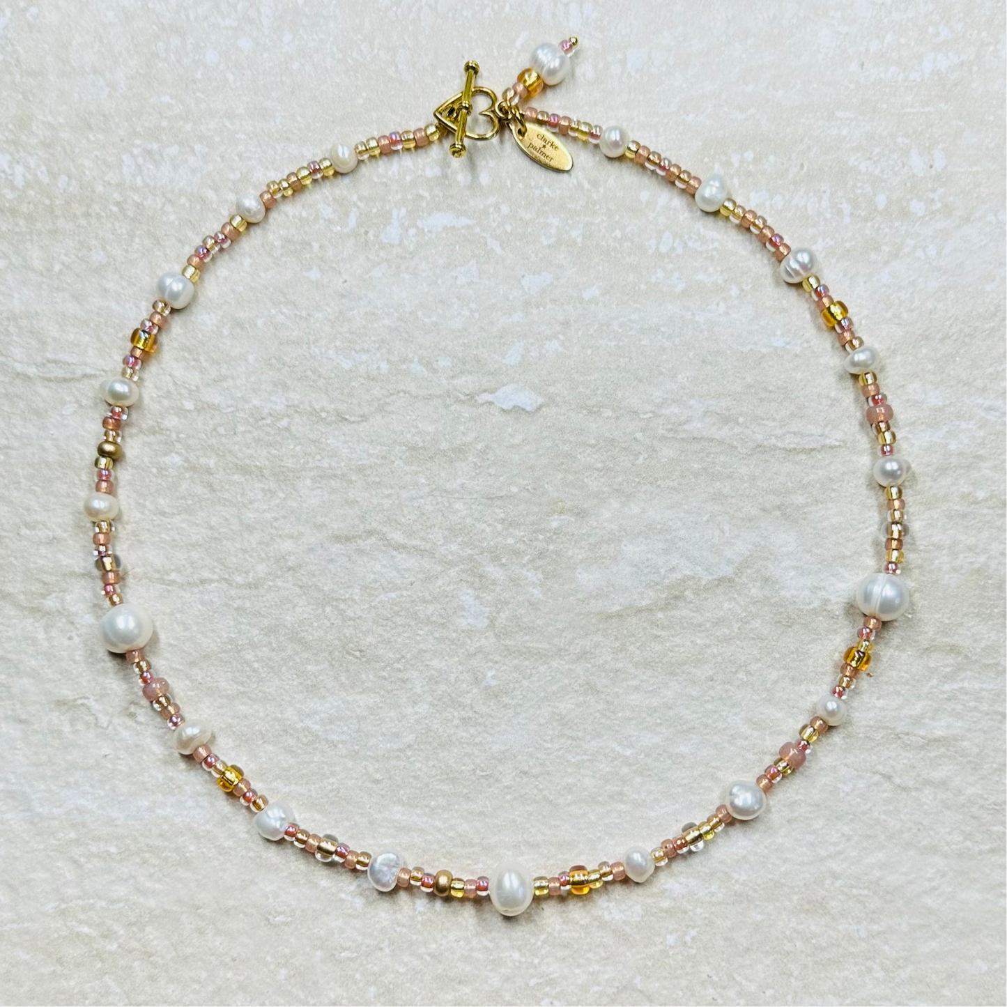 Rosy Glow Pearl Necklace