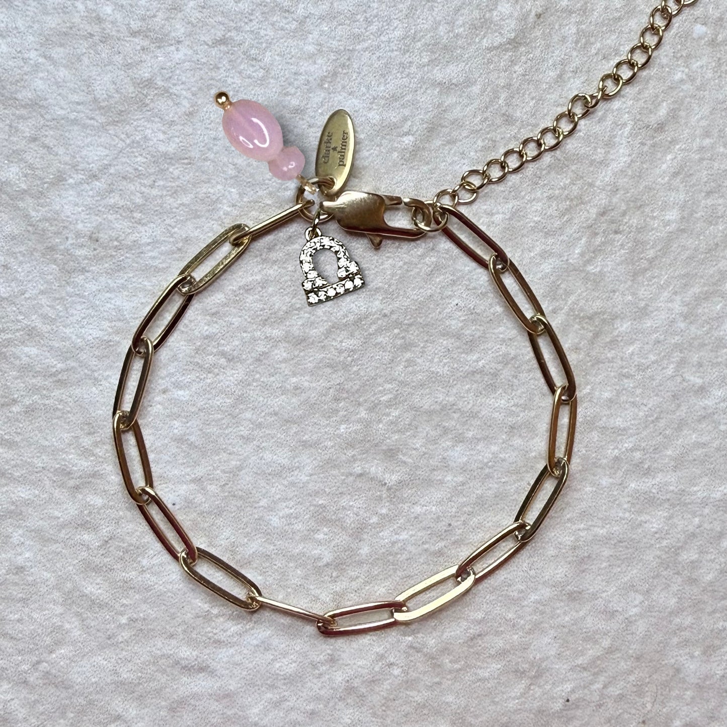 Star Sign & Birthstone Necklace (Gemstone Inlay Edition) | Bracelet Duo Gold Vermeil Gemstone | CLARKE PALMER