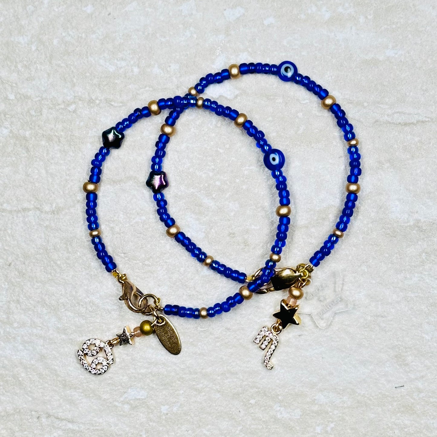 Evil Eye Beaded Horoscope Bracelet