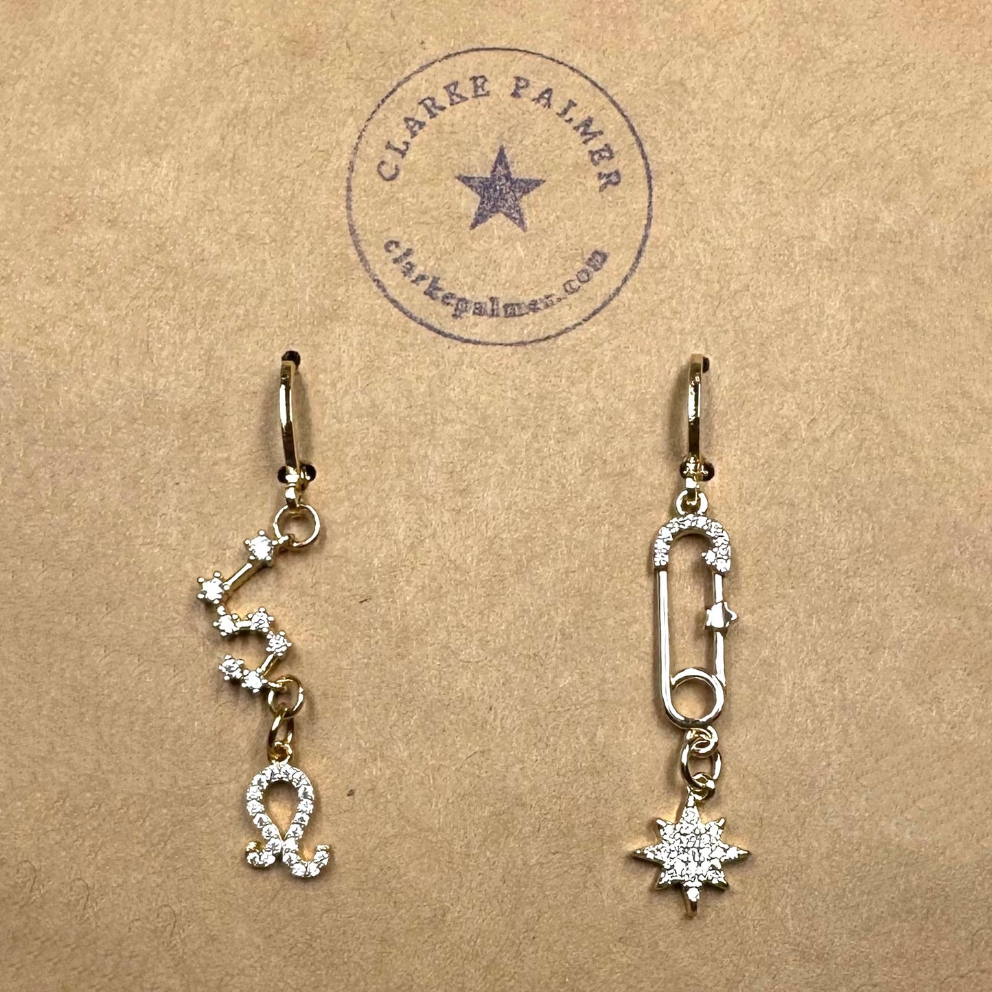 Constellation Horoscope Charm Earrings