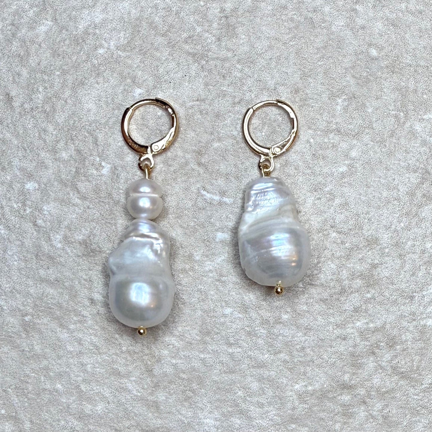 Lumière Baroque Pearl Earrings | 22kt Gold Vermeil | Sculptural Pearl Drops | Clarke Palmer
