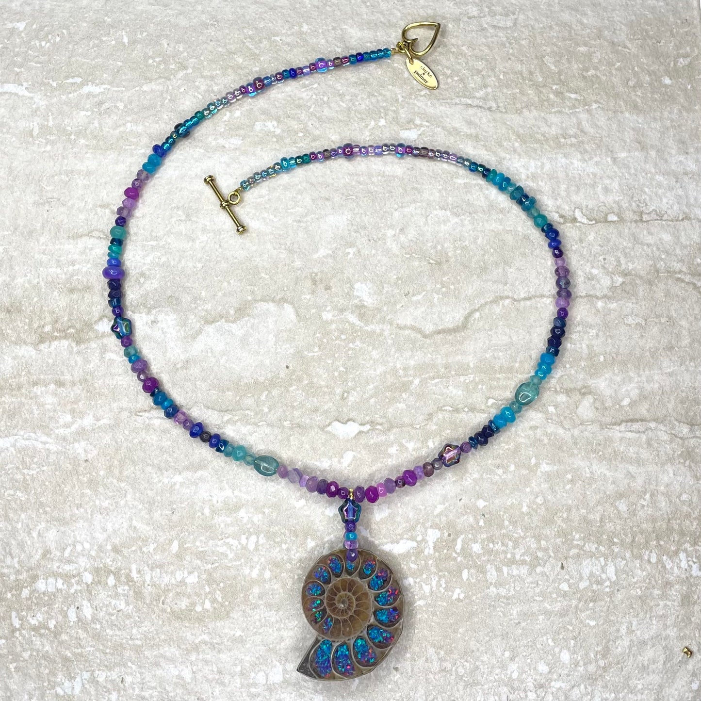 Ammonite Semi-Precious Beaded Necklace