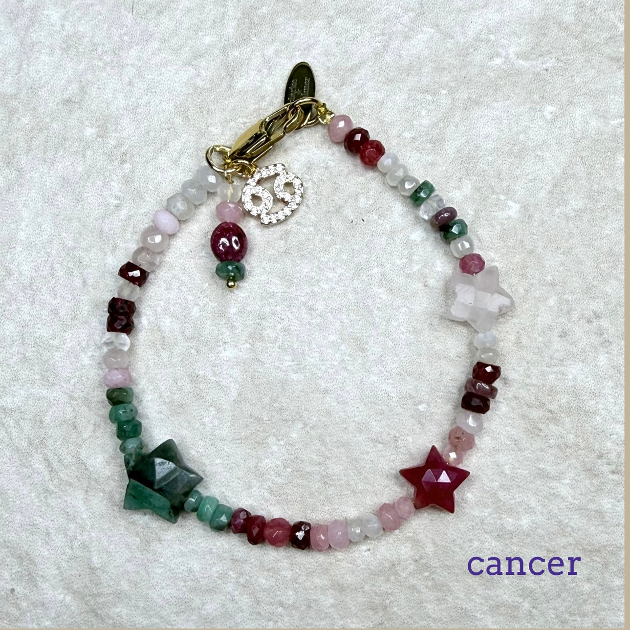 Supercharged Star Sign Birthstone Bracelet | Handmade Zodiac Gemstone Jewellery | Clarke Palmer London
