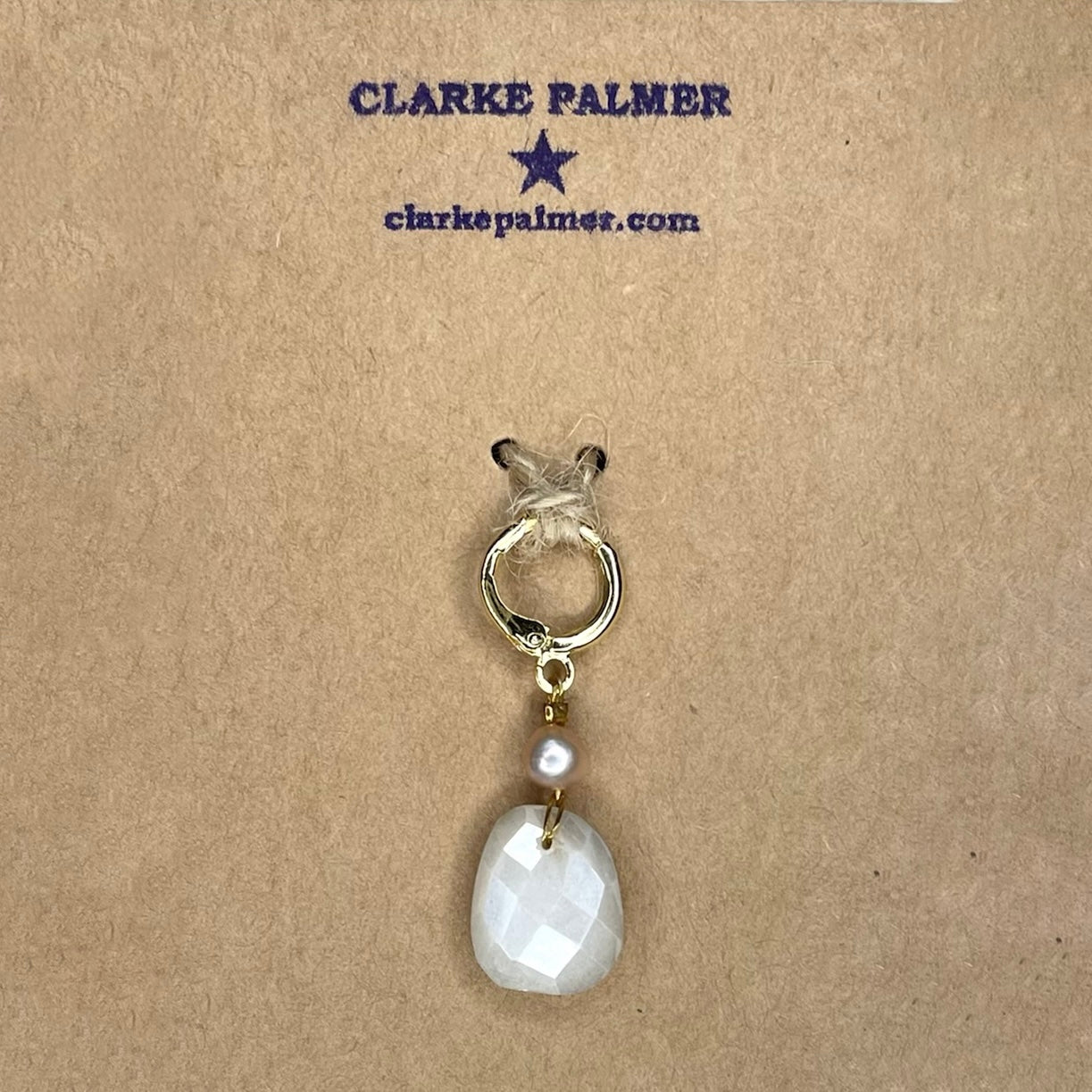 Cloud 9 Moonstone and Pearl Pendant