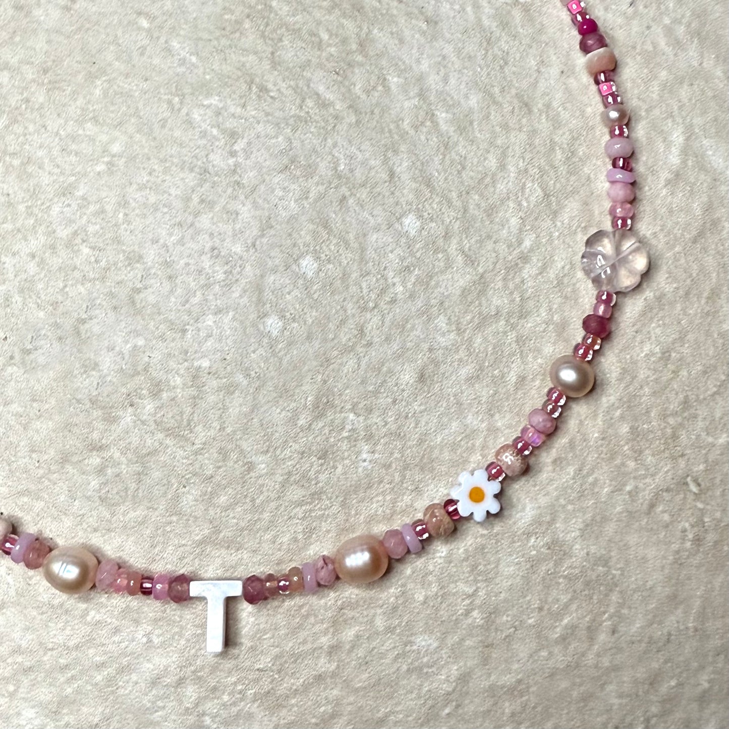 Supercharged Dolly Mixture Gemstone Letter Necklace