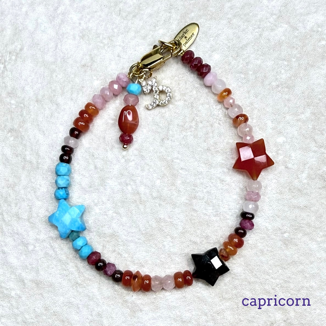 Supercharged Star Sign Birthstone Bracelet | Handmade Zodiac Gemstone Jewellery | Clarke Palmer London