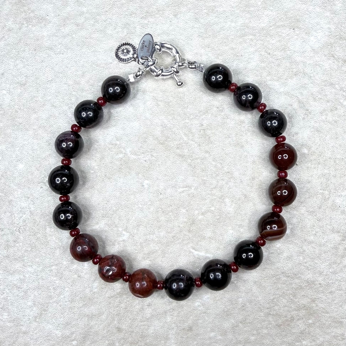 Chakra Energy Bracelet | 8mm Gemstone Stones | Handmade UK | Clarke Palmer