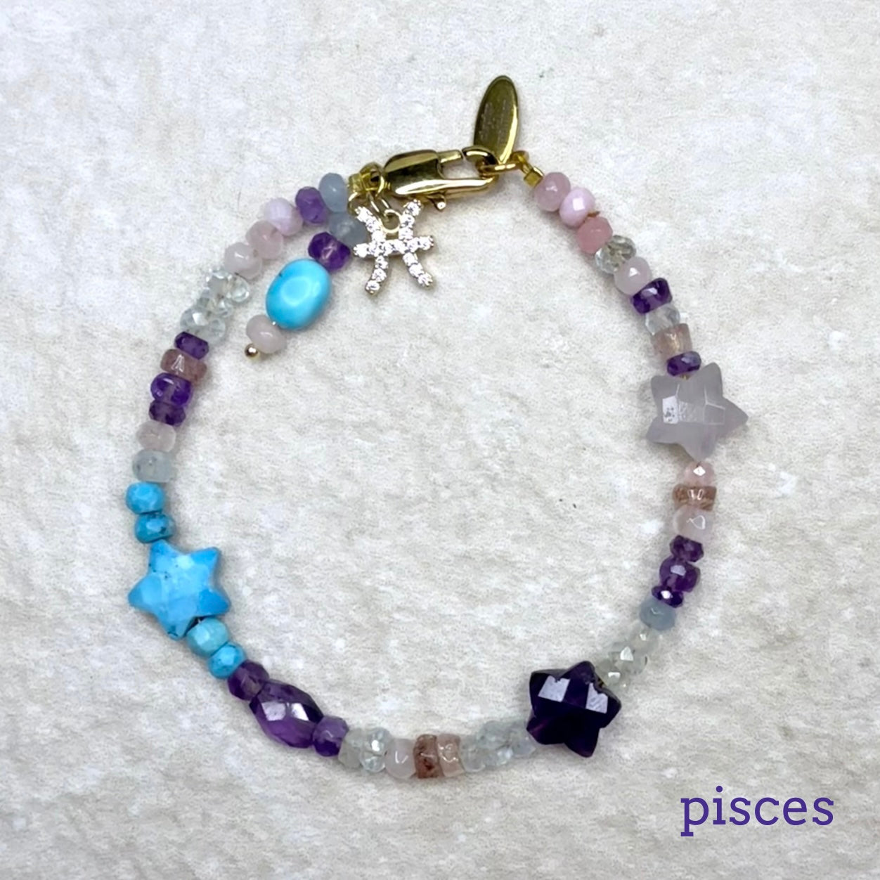 Supercharged Star Sign Birthstone Bracelet | Handmade Zodiac Gemstone Jewellery | Clarke Palmer London