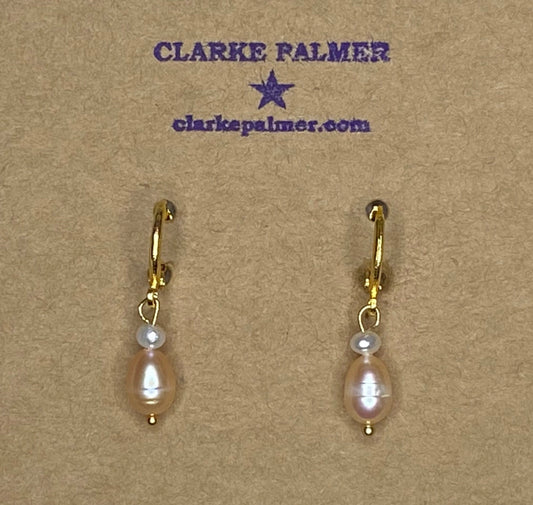 Dainty Classic Pearl  Earrings