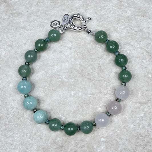 Green Gemstone Bracelet | Balance & Emotional Healing | Handmade London Jewellery | Clarke Palmer