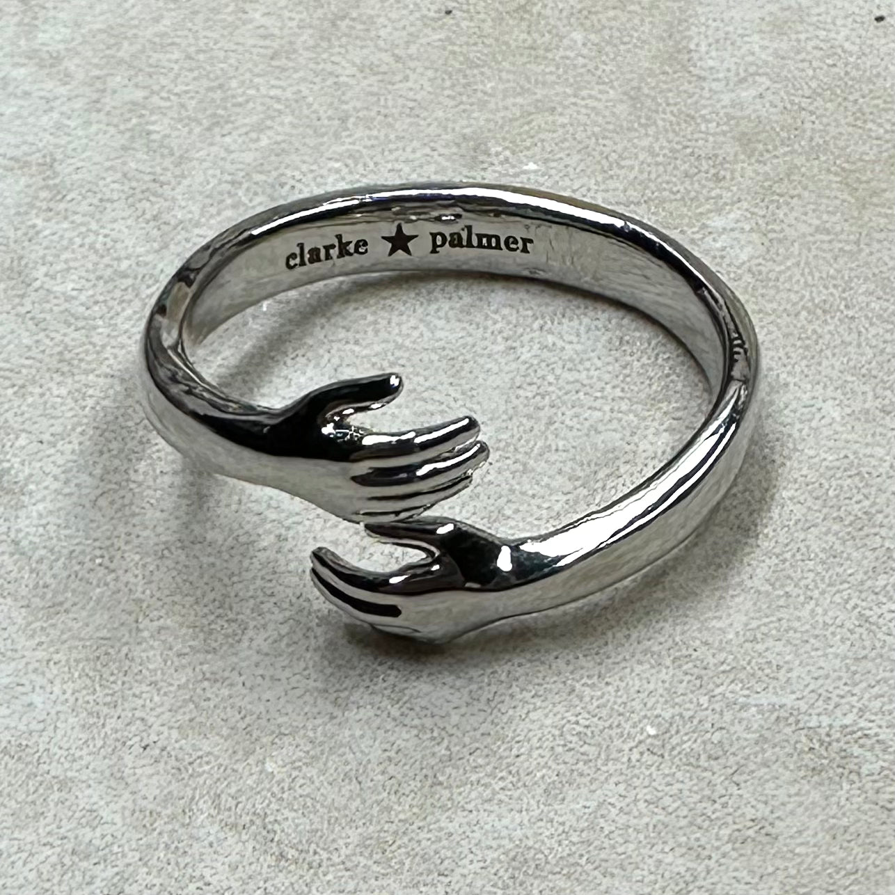 Hugging Hands Ring