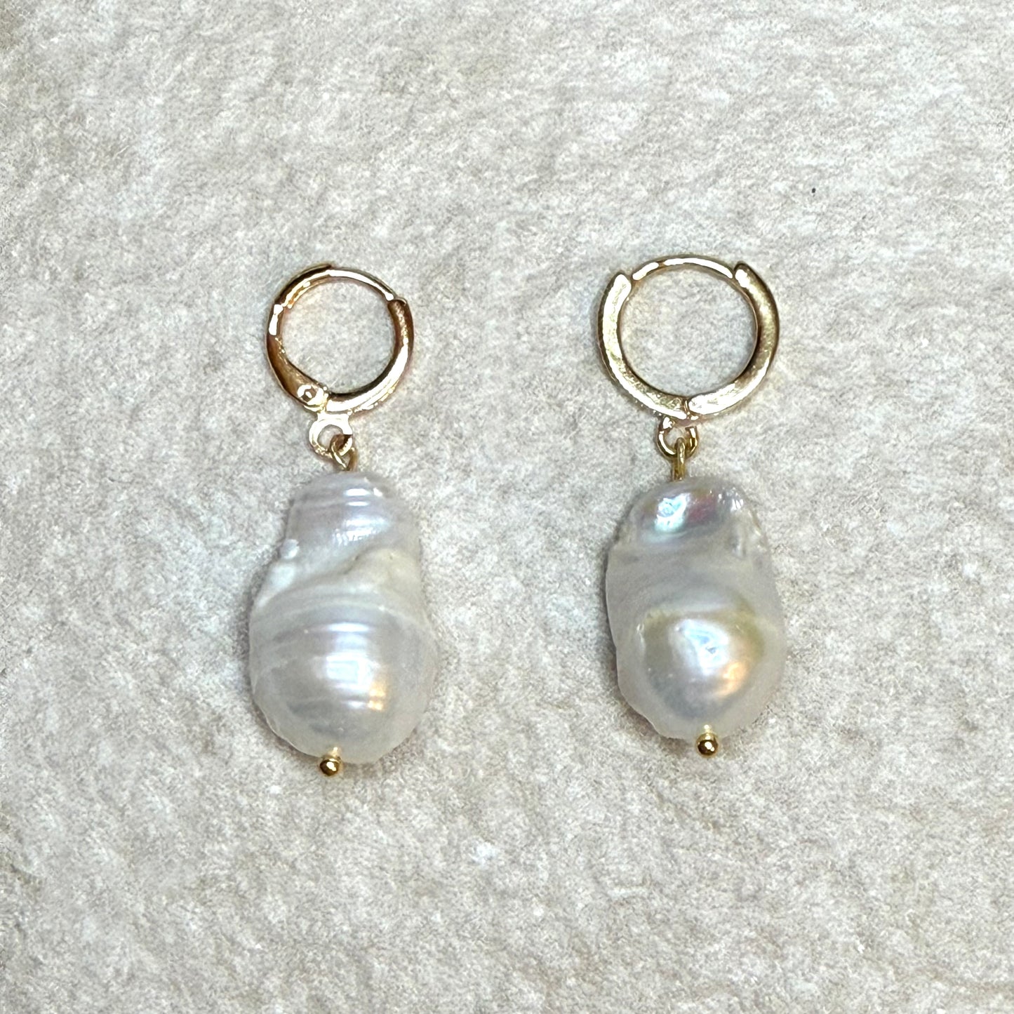 Lumière Baroque Pearl Earrings | 22kt Gold Vermeil | Sculptural Pearl Drops | Clarke Palmer
